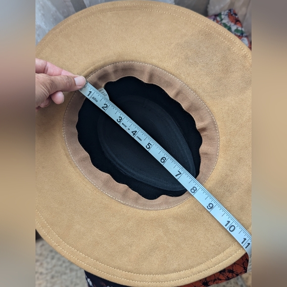 World Market Boho Western Festival Faux Suede Hat - Picture 5 of 8